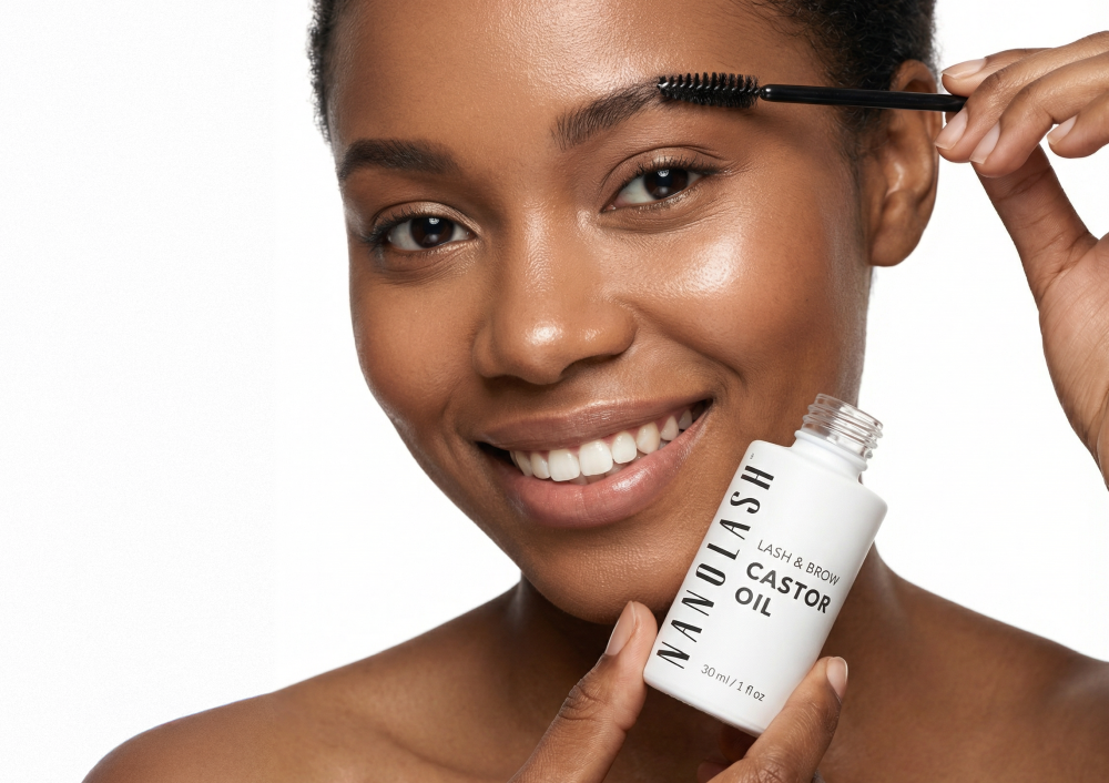 nanolash aceite de ricino en las pestañas